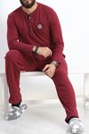 Erkek Pijama Takımı Bordo - 20207.1048.